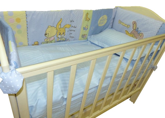 Комплект постельного белья для детской кровати, размером 140х90 и 120х60